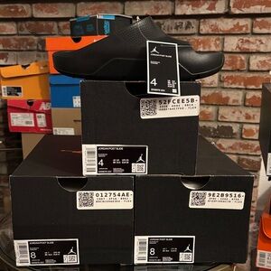 Jordan Post Slide Triple Black Sandals DX5575-001 [Select Size]